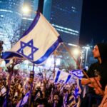 Protests against Israeli government’s judicial overhaul, in Tel Aviv
