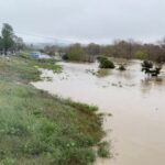 Pajaro River overflows in Pajaro, California
